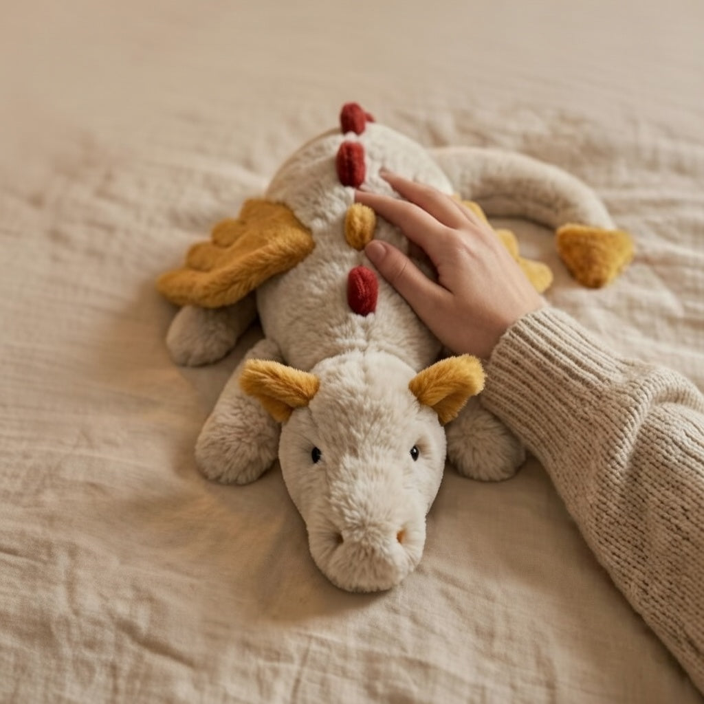 Jellycat Lucky Dragon Plush Toy, Soft Short Plush Stuffed Doll, Fantasy Collectible Animal