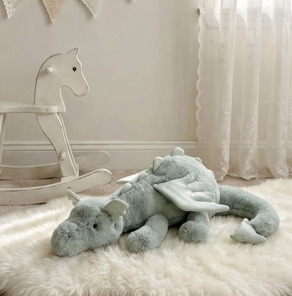Jellycat Green Dragon Plush Toy, Soft Short Plush Stuffed Doll, Fantasy Lucky Animal