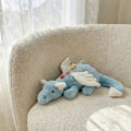 Jellycat Sky Dragon Plush, Soft Short Stuffed Doll, Fantasy Blue Collectible Animal